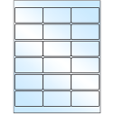 2.75" x 1.5" White Premium High Gloss Rectangular Sheet Labels