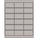 2.75" x 1.5" Gray Rectangular Sheet Labels