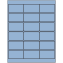 2.75" x 1.5" Pastel Blue Rectangular Sheet Labels