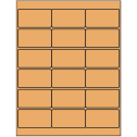 2.75" x 1.5" Pastel Orange Rectangular Sheet Labels