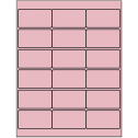 2.75" x 1.5" Pastel Pink Rectangular Sheet Labels