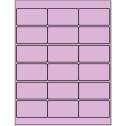 2.75" x 1.5" Pastel Purple Rectangular Sheet Labels