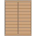 4" x 1" Brown Kraft Rectangular Sheet Labels