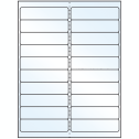4" x 1" Crystal Clear Rectangular Sheet Labels