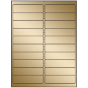 4" x 1" Gold Foil Rectangular Sheet Labels