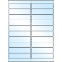 4" x 1" White Premium High Gloss Rectangular Sheet Labels