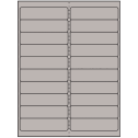 4" x 1" Gray Rectangular Sheet Labels