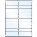 4" x 1" White Mid Gloss Rectangular Sheet Labels