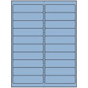 4" x 1" Pastel Blue Rectangular Sheet Labels
