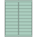 4" x 1" Pastel Green Rectangular Sheet Labels