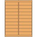4" x 1" Pastel Orange Rectangular Sheet Labels