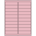 4" x 1" Pastel Pink Rectangular Sheet Labels
