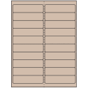 4" x 1" Pastel Tan Rectangular Sheet Labels