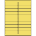 4" x 1" Pastel Yellow Rectangular Sheet Labels