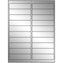 4" x 1" Silver Foil Rectangular Sheet Labels
