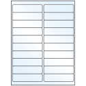 4" x 1" Crystal Clear Rectangular Sheet Labels
