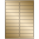 4" x 1" Gold Foil Rectangular Sheet Labels