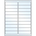 4" x 1" White Mid Gloss Rectangular Sheet Labels
