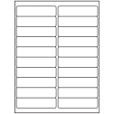 4" x 1" White Matte Litho Rectangular Sheet Labels