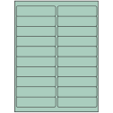 4" x 1" Pastel Green Rectangular Sheet Labels