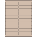 4" x 1" Pastel Tan Rectangular Sheet Labels