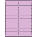 4" x 1" Pastel Purple Rectangular Sheet Labels