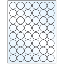 1.25" Crystal Clear Circular Sheet Labels