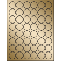 1.25" Gold Foil Circular Sheet Labels