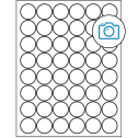 1.25" Photo Gloss Circular Sheet Labels
