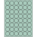 1.25" Pastel Green Circular Sheet Labels