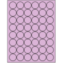 1.25" Pastel Purple Circular Sheet Labels