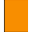 8.375" x 11" Fluorescent Orange Rectangular Sheet Labels
