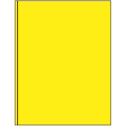 8.375" x 11" Fluorescent Yellow Rectangular Sheet Labels