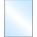8.375" x 11" White Premium High Gloss Rectangular Sheet Labels