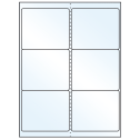 4" x 3.33" Crystal Clear Rectangular Sheet Labels