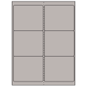 4" x 3.33" Gray Rectangular Sheet Labels