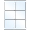 4" x 3.33" White Mid Gloss Rectangular Sheet Labels