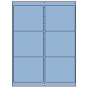 4" x 3.33" Pastel Blue Rectangular Sheet Labels