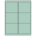 4" x 3.33" Pastel Green Rectangular Sheet Labels
