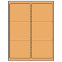 4" x 3.33" Pastel Orange Rectangular Sheet Labels