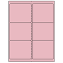 4" x 3.33" Pastel Pink Rectangular Sheet Labels