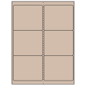 4" x 3.33" Pastel Tan Rectangular Sheet Labels