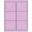 4" x 3.33" Pastel Purple Rectangular Sheet Labels