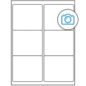 4" x 3.33" Photo Gloss Rectangular Sheet Labels (6-UP)
