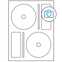 4.656" x 4.656" Photo Gloss Sheet Labels