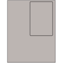 4" x 6" Gray Rectangular Sheet Labels