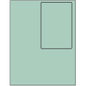 4" x 6" Pastel Green Rectangular Sheet Labels
