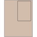 4" x 6" Pastel Tan Rectangular Sheet Labels