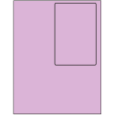 4" x 6" Pastel Purple Rectangular Sheet Labels