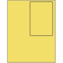 4" x 6" Pastel Yellow Rectangular Sheet Labels